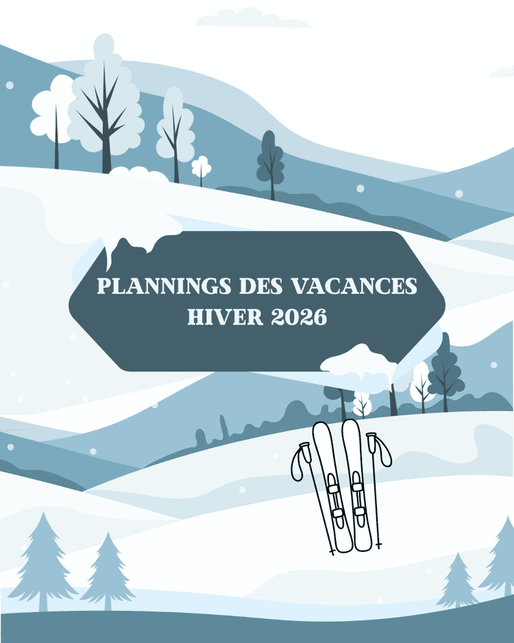 Plannings des vacances - Hiver 2026